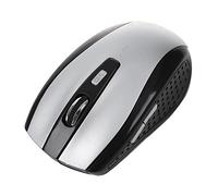 Qoekacy - Receptor USB 2.4G, ratón óptico sin ordenador portátil, color plateado