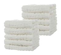 Qoekacy Toallas de BañO de Muselina para BebéS, Paquete de 10 Toallas de AlgodóN Reutilizables y Suaves para la Cara del, para la Delicada Piel del