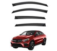 QOEMRHELT 4 Piezas Deflectores Laterales para Mercedes-Benz GLE Coupe C292 2015-2019, Protector contra Viento y Lluvia,Ventanas de Deflector Aire Coche Accesorios