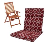 QOEUIUJ Cojín capitoné for Silla Adirondack, cojín for Asiento de jardín con Respaldo, cojín for Mecedora con Lazos, for Uso en Exteriores e Interiores(A4,45x107x3cm 1pc)