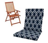 QOEUIUJ Cojín capitoné for Silla Adirondack, cojín for Asiento de jardín con Respaldo, cojín for Mecedora con Lazos, for Uso en Exteriores e Interiores(A5,45x107x5cm 1pc)