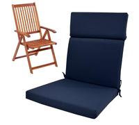 QOEUIUJ Cojín capitoné for Silla Adirondack, cojín for Asiento de jardín con Respaldo, cojín for Mecedora con Lazos, for Uso en Exteriores e Interiores(A2,45x107x5cm 4pcs)