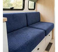 QOEUIUJ Funda de Cojín Elástica para Sofá y Autocaravana, Funda de Asiento Repelente al Agua con Correas Ajustables, Protector Jacquard(C1,W 90-120cm*D 90-120cm)