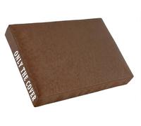 QOEUIUJ Funda De Cojín para Exterior Impermeable Oxford Funda De Repuesto Antideslizante para Sofá Jardín Terraza Protector De Asiento Solo Funda(Café,45x45x12cm)