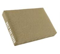 QOEUIUJ Funda De Cojín para Exterior Impermeable Oxford Funda De Repuesto Antideslizante para Sofá Jardín Terraza Protector De Asiento Solo Funda(Caqui,55x55x5cm)