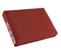 QOEUIUJ Funda De Cojín para Exterior Impermeable Oxford Funda De Repuesto Antideslizante para Sofá Jardín Terraza Protector De Asiento Solo Funda(borgoña,75x75x15cm)