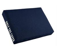QOEUIUJ Funda De Cojín para Exterior Impermeable Oxford Funda De Repuesto Antideslizante para Sofá Jardín Terraza Protector De Asiento Solo Funda(Azul Marino,50x45x15cm)