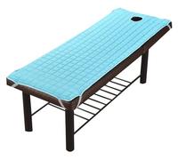 QOEUIUJ Funda for Colchón de Camilla de Masaje Cubierta Suave y Acogedora, Lavable y Antideslizante con Abertura Facial de Fibra de Poliéster, for Camillas de Estética y SPA(Azul,190x80cm/75x31in)