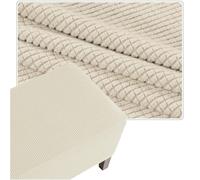 QOEUIUJ Funda Otomana 35x35 55x55 50x50 Protector for Taburete Cuadrado de Terciopelo Elástico, Covers for Pouf Reposapiés Foostool Footrest Banqueta(Beige,28x28in/70x70cm)