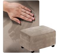 QOEUIUJ Funda Otomana de Tamaño Personalizado, Protector de Puff, Cubierta Taburete, Cover Reposapiés, Dime la Talla Que Necesitas y la personalizamos(Caqui,85x165cm)