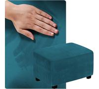 QOEUIUJ Funda Otomana de Tamaño Personalizado, Protector de Puff, Cubierta Taburete, Cover Reposapiés, Dime la Talla Que Necesitas y la personalizamos(Azul Profundo,80x140cm)