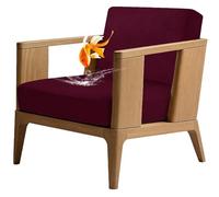 QOEUIUJ Fundas Impermeables para Cojines de Exterior 2 Piezas, Protector Asiento Sofá Elástico para Muebles de Jardín y Autocaravana(borgoña)