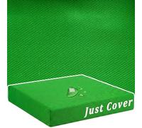 QOEUIUJ Fundas para Cojines de Exterior Asiento 40x40 50x50 60x60 70x70 80x80, Funda de Repuesto Repelente al Agua Protección UV Antideslizante para Silla Jardín Terraza Balcón(Verde,80x80x10cm)