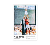 QOGDAF Arsene Wenger Thierry Henry France - Lienzo decorativo para dormitorio, oficina, habitación, regalo, 30 x 45 cm