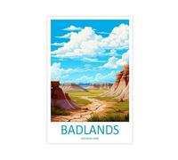 QOGDAF Badlands National Park - Lienzo decorativo para pared, pinturas para sala de estar, dormitorio, 60 x 90 cm