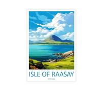 QOGDAF Isle Of Raasay Travel Scotland - Lienzo decorativo para dormitorio, oficina, habitación, regalo, 50 x 75 cm