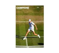 QOGDAF Jannik Sinner - Lienzo deportivo de tenis para decoración de dormitorio, oficina, habitación, regalo, 50 x 75 cm