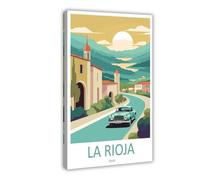 QOGDAF La Rioja Travel Spain - Lienzo decorativo para pared, pinturas para sala de estar, dormitorio, decoración de 60 x 90 cm