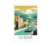 QOGDAF La Rioja Travel Spain - Póster de lienzo para decoración de dormitorio, oficina, habitación, regalo, 20 x 30 cm