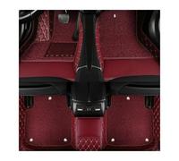 QOGJSG Alfombra Coche para Lincoln para MKZ 2014 2015 2016 2017 2018 2019 2020 Alfombrilla Cuero Artificial Coche Alfombrillas Automóvil(Rojo)