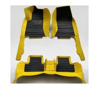 QOGJSG Alfombra Coche para Lincoln para MKZ 2014-2020 Alfombrillas Piso Coche Cobertura Total Accesorios Interiores Alfombra Alfombrillas Automóvil(Yellow Black)