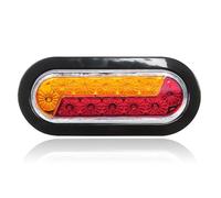 QOGJSG Luz Trasera Con Indicador Lateral Esquina 12 LED Lámpara Para Remolque Camión Para Automóviles Camiones Luz Trasera Con Indicador Doble tercera luz freno coche