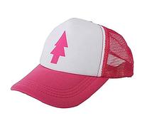 QOHNK Unisex Mujeres Hombres Blue Tree Dipper Gravity Falls Cartoon Mesh Hat Cap Trucker Sombrero De Béisbol