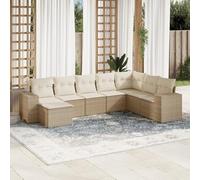 qohoio Juego de 8 muebles de jardín con cojín para exteriores, sofá de jardín, muebles de jardín, muebles de terraza, muebles de jardín, muebles de jardín, muebles de jardín, muebles de jardín