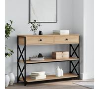 qohoio Mesa Consola Madera Mueble recibidor Entrada Consola Mueble Mesa recibidor Console Table de ingeniería Roble Sonoma 100x28x75 cmm