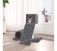 qohoio Rascador para Gatos con Postes rascador de Gatos arbol rascador para Gatos Poste rascador para Gatos de sisal Gris Oscuro 59 cm