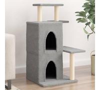 qohoio Rascador para Gatos con Postes rascador de Gatos arbol rascador para Gatos Poste rascador para Gatos de sisal Gris Claro 97 cm - 172113