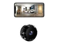 qoiq Mini Camara Espia Oculta 1080P HD WiFi Camaras de Vigilancia sin Cables Camara Seguridad Vigilancia Cámara Espía para Ver En El Movil Interior Spy CAM con Detección de Movimiento (Black)