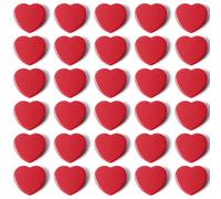 QOJOPU 30 Piezas Imanes Potentes Imanes Nevera Pequeños Corazón Rojo, Mini Imanes Pizarra Magnética Decorativos,Iman Nevera Magnets para Fotos Notas Documentos Calendario en Oficina, Escuela, Nevera