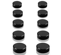 QOJOPU Imanes Nevera Imanes Potentes - 10 Piezas Mini Imanes Pizarra Magnetica Redondos Negros, Iman Potente Pequeños Magnets para Fotos, Notas, Calendario, Manualidades, Frigorífico, Oficina, Colegio