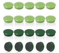QOJOPU Imanes Potentes, Imanes Nevera y Imanes Pizarra Magnetica - 20 Piezas Mini Redondos Verde Imane Pequeños Decorativos para Oficina, Escuela, Pizarra, Calendario Iman Nevera, Pizarra Nevera, Foto