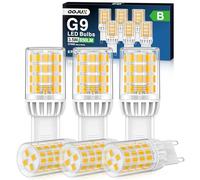 QOJUX Bombilla G9 3,5W 650LM, equivalente bombilla halógena de 50W, Bombilla LED G9 Blanco Cálido 2700K Ahorro Energético, ángulo de haz de 360°, CA 220-240 V, No Regulable, Lote de 6