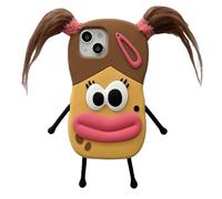 QoKcoahn - Funda para iPhone 12 Pro MAX, Bonita Funda 3D Kawaii, Divertida Funda Trenzada para Chica, con Llavero, Funda de Silicona Suave de Gel de protección contra caídas para Mujeres y niñas para