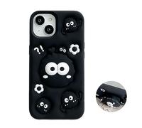 QoKcoahn Funda para iPhone 17 Pro Max, bonita funda de teléfono 3D Kawaii, divertida funda de dibujos animados, funda de gel de silicona suave, protección contra caídas para mujeres y niñas, para
