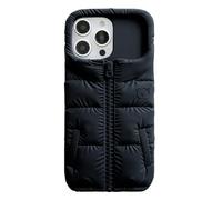 QoKcoahn Funda para iPhone 18 Pro/17 Pro, lindas fundas 3D Kawaii para teléfono, funda divertida con diseño de oso negro, cubierta de dibujos animados, gel de silicona suave, protector de caídas para