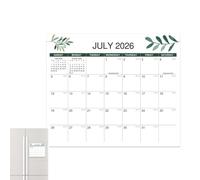 qokeeu Calendario para nevera, decoración estética fuerte de 18 meses, calendario magnético para refrigerador, para lectura de hábitos, salud, estudio, escuela, limpieza, ejercicio, vacaciones, fiesta