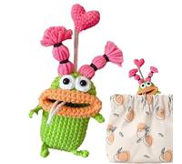 qokeeu Caso/titular de la llave de ganchillo hecho a mano, funda creativa para llaves de coche, funda de llave de coche linda, funda para llaves de coche para mujeres y hombres