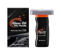 qokeeu Cepillo de limpieza de película de aceite automotriz, 100 g, antiempañamiento, limpieza profunda, potente limpiador de parabrisas de coche, tablero de limpieza de vidrio, para vehículo, camión
