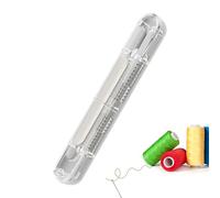 qokeeu Enhebrador de agujas | Herramienta de bordado automática 2 en 1 | Bordado Quilting Costura Separador para Fieltro Cuero Jeans Principiantes Adultos