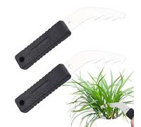 qokeeu Extractor de malas hierbas para jardín, 2 piezas, extractor de malas hierbas manual con un mango ergonómico, para mujeres y hombres, jardineros, césped, jardín, raíz, cuidado de plantas