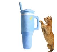 qokeeu Juguete para perros con chirrido | Vaso de agua de peluche para masticar juguetes - Entrenador de masticar para perros, para razas masticadoras agresivas de tamaño mediano a grande, del