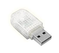 qokeeu Luces LED para el interior del coche, USB, luces LED para el interior del coche, USB añade diseño de grupo romántico, conversión automática y sensor de voz para computadora y portátil