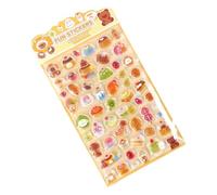 qokeeu Pegatinas para niños, dibujos animados de animales, pegatinas de burbujas 3D, pegatinas para teléfono móvil, fiesta, cumpleaños, actividad, recompensa, regalo, manualidades