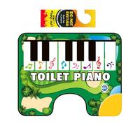 qokeeu Potty Piano Matt, Toilet Piano Musical Mat | Alfombrilla antideslizante con sonido para cuarto de baño - Alfombra interactiva con cuchillas para piano para baño, alfombra electrónica para