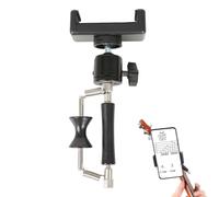 qokeeu Soporte para guitarras para smartphone, accesorios para instrumentos acústicos, soporte para smartphone y capó, para ukelele, bajo, grabación de vídeo, transmisión en directo