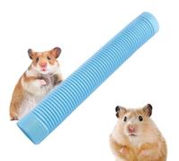 qokeeu Túnel de Juego para Hámster - Tubo Extensible para Ejercicio de Hurones | Juguete Masticable Flexible para Animales Pequeños y Equipo de Entrenamiento para Cobayas Erizos Conejos Holandeses y -